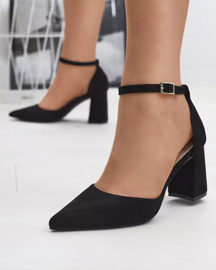 Fekete női tűsarkú cipő Derra - Lábbeli