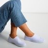 Fioletowe tenisówki slip-on damskie Maywood - Obuwie