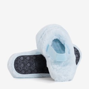 Fornax kék női szőr papucs - cipő