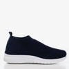 Granatowe sportowe buty slip - on Brize - Obuwie