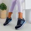 Granatowe sportowe damskie buty Qatie - Obuwie 