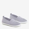 Jasnoszare sportowe buty typu slip on Tolva- Obuwie