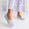 Jasnoszare sportowe buty typu slip on Tolva- Obuwie