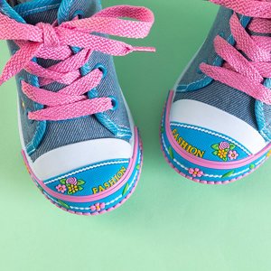 Kék gyerekcipők Nizat díszítéssel - cipők