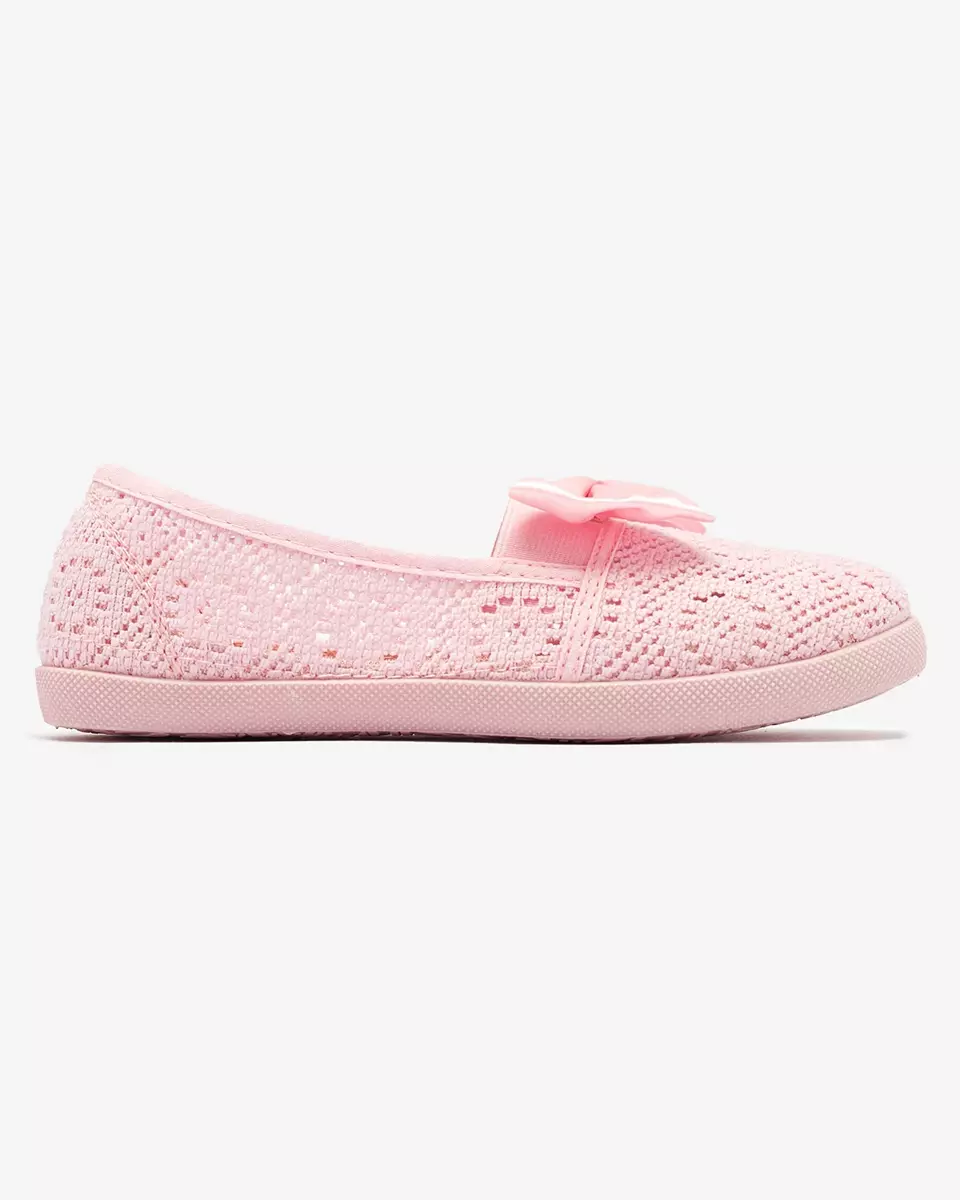 Lányok rózsaszín, masnis slip on tornacipő Sweet Life - Lábbeli