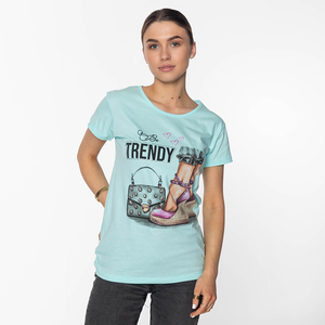 Menta Női póló TRENDS- Ruházatmintás