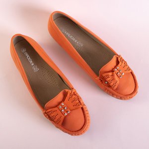 Narancs női cipők Linari íjjal - Lábbeli