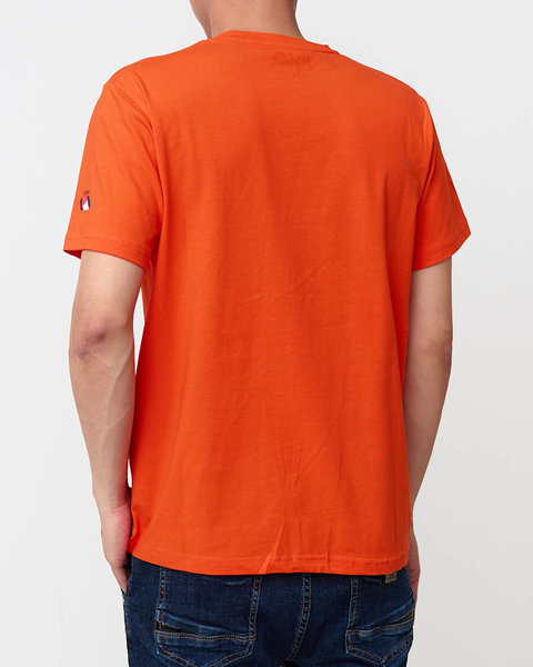 Narancssárga férfi nyomott póló - Ruházat