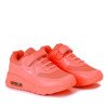 Neonowe pomarańczowe dziecięce buty sportowe Lailea - Obuwie