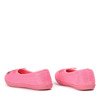 Neonowe różowe dziecięce tenisówki slip on Weki - Obuwie