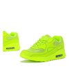 Neonowe zielone sportowe buty Quirmea - Obuwie