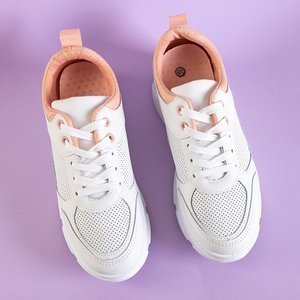 Női fehér sportcipő színes Reuelle betéttel - cipő