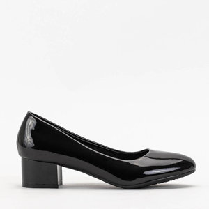 Női fekete patentos Allanav pumpák - Cipők