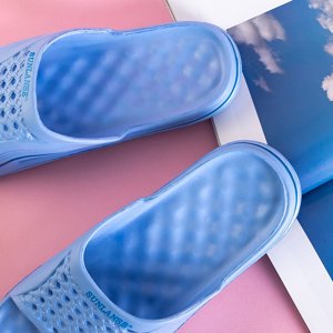 Női kék Sunilino gumi medencepapucs - cipő