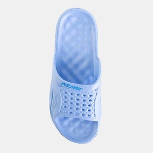 Női kék Sunilino gumi medencepapucs - cipő