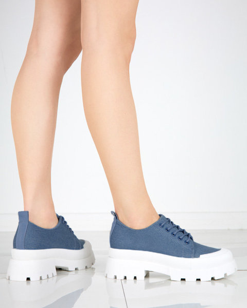 Női kék fűzős fűzős cipő Rozia - Lábbeli