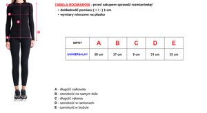 Női piros póló színes nyomtatással - Ruházat