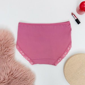 Női rózsaszín csipke rövidnadrág 2 / csomag - fehérnemű
