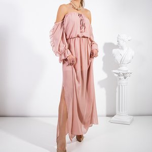 Női rózsaszín maxiruha - Ruházat