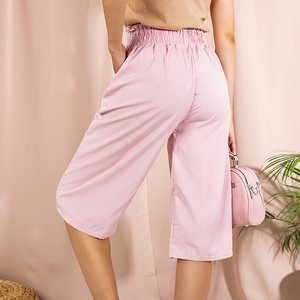 Női rózsaszínű, zsebes rövidnadrág - Ruházat