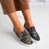 Női sötétzöld papucs a cipőkön Leandra camo - cipő