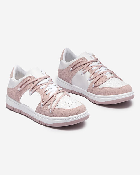 Női sportcipő fehér és rózsaszín színben Riloxi - Lábbeli