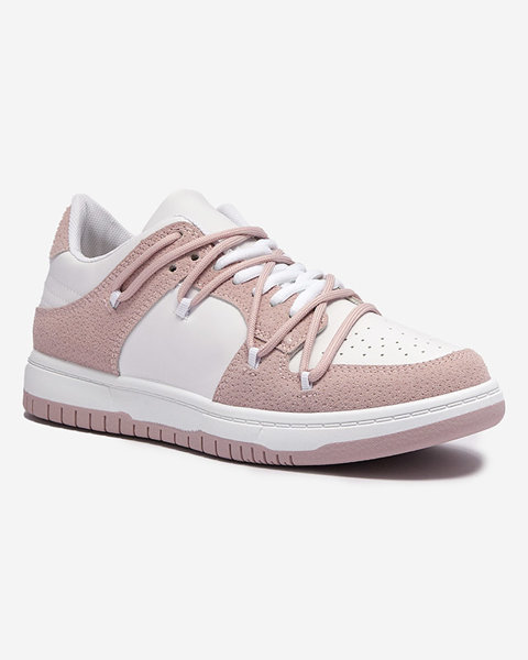 Női sportcipő fehér és rózsaszín színben Riloxi - Lábbeli