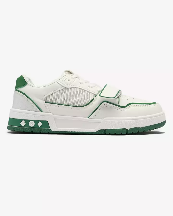 Női sportcipő fehér és zöld színben Xirrat- Footwear