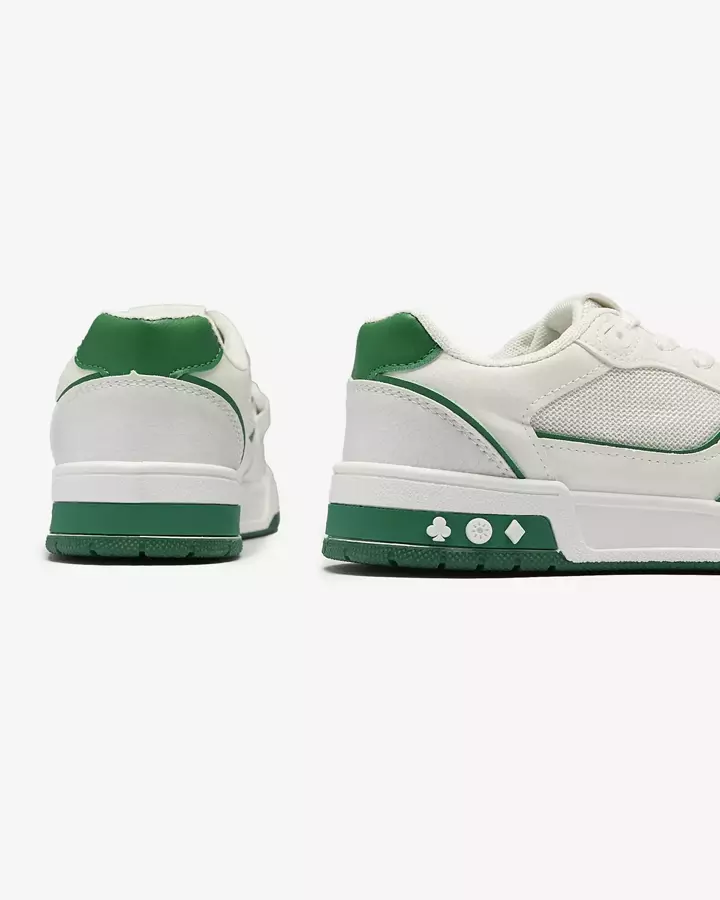 Női sportcipő fehér és zöld színben Xirrat- Footwear