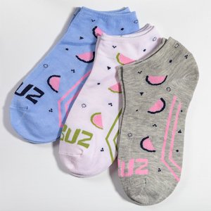 Női színes zokni 3 nyomtatással / csomag - Zokni