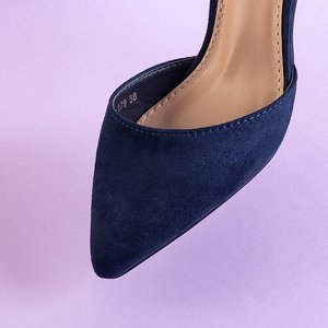 Női szivattyúk egy sötétkék színű Lux - cipők
