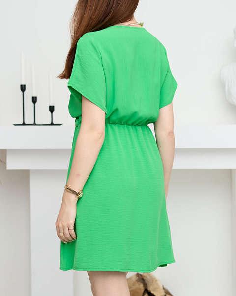 Női zöld ruha díszlánccal - Ruházat