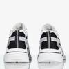 OUTLET Fehér és fekete tornacipő Shavon holografikus betétekkel - Lábbeli