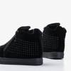 OUTLET Fekete női tornacipő rejtett ékkel Haveria - Lábbeli