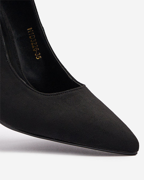 OUTLET Fekete női tűsarkú cipő Halmmi- Footwear