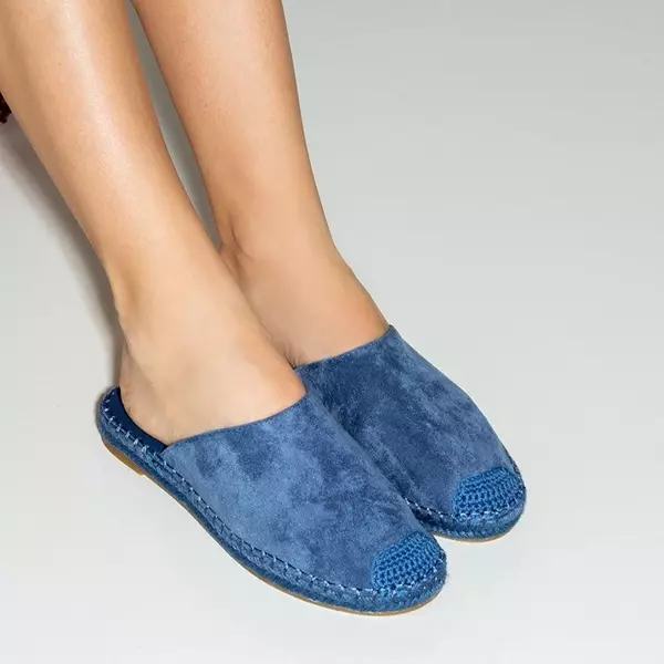 OUTLET Kék női papucs a'la espadrilles Toshiko - Cipő