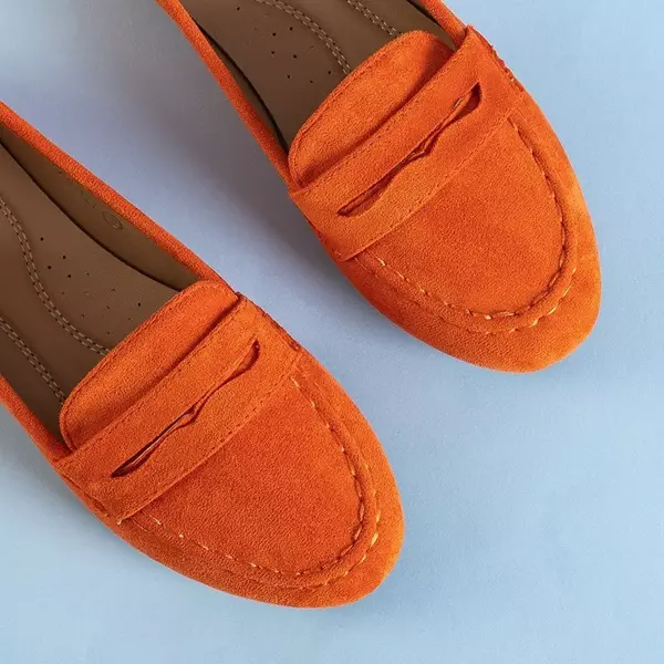 OUTLET Narancssárga női öko-velúr cipő a Bondesqától - Lábbeli