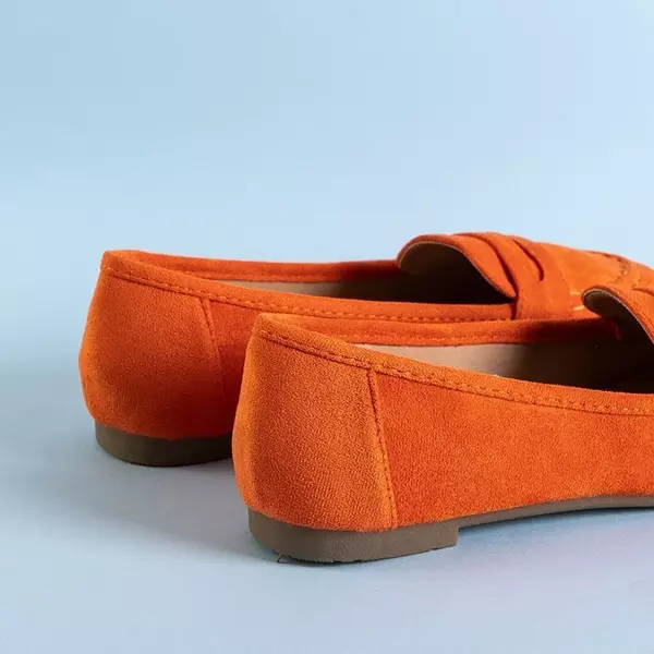 OUTLET Narancssárga női öko-velúr cipő a Bondesqától - Lábbeli