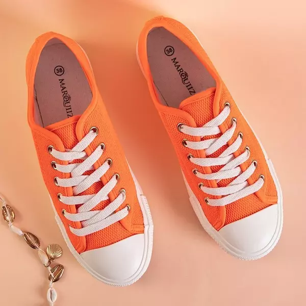 OUTLET Neon narancssárga női tornacipő Vatoa - Cipő