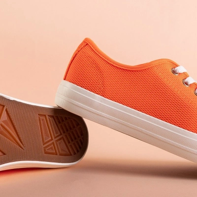 OUTLET Neon narancssárga női tornacipő Vatoa - Cipő
