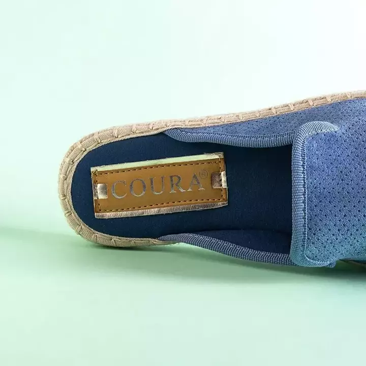 OUTLET Női kék Courine papucs - Cipő