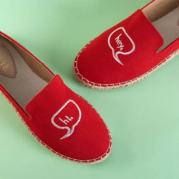 OUTLET Piros Bahia espadrillák nőknek - Cipők