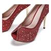 OUTLET Piros szivattyúk az Elaina csapszegén - Cipők