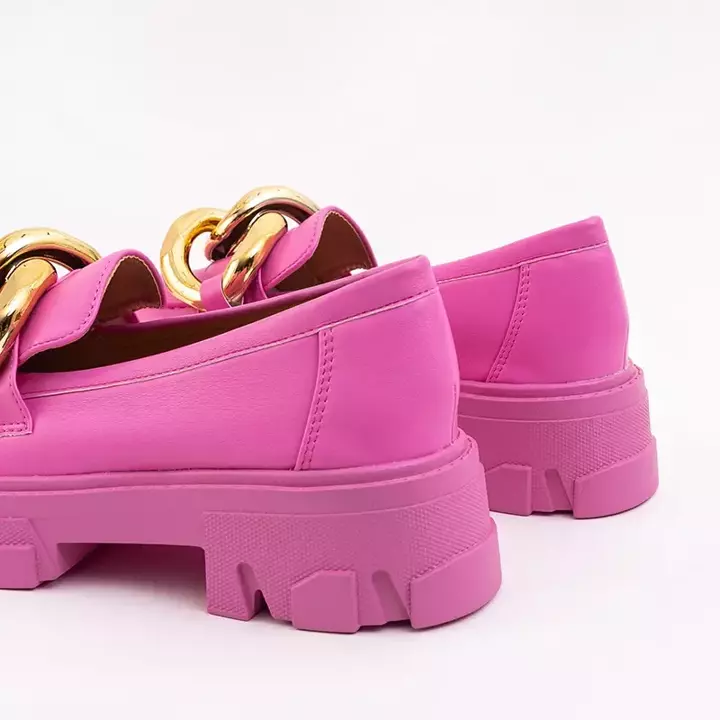 OUTLET Rózsaszín cipő arany díszítéssel Lygia - Cipő