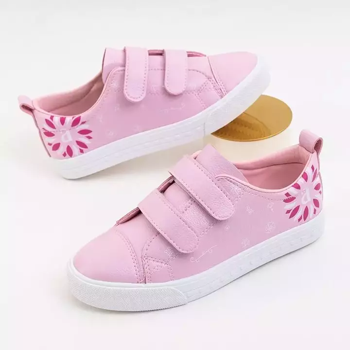 OUTLET Rózsaszín gyermek sportcipő dekoratív Belpe betétekkel - Cipő