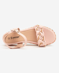 OUTLET Rózsaszín női lapos szandál Rella - Cipők