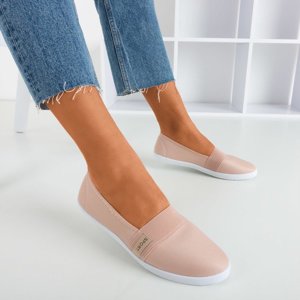 OUTLET Világos rózsaszín cipők csúsznak a Spoulia - lábbeli