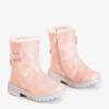 OUTLET Világos rózsaszín gyerekcsizma Diola - Cipő