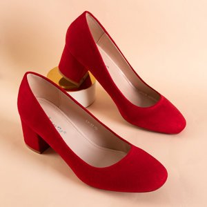 Ohara piros női szivattyú alacsony sarkú cipővel - cipő
