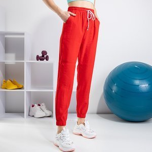PLUSS MÉRETŰ piros női nadrág - Ruházat